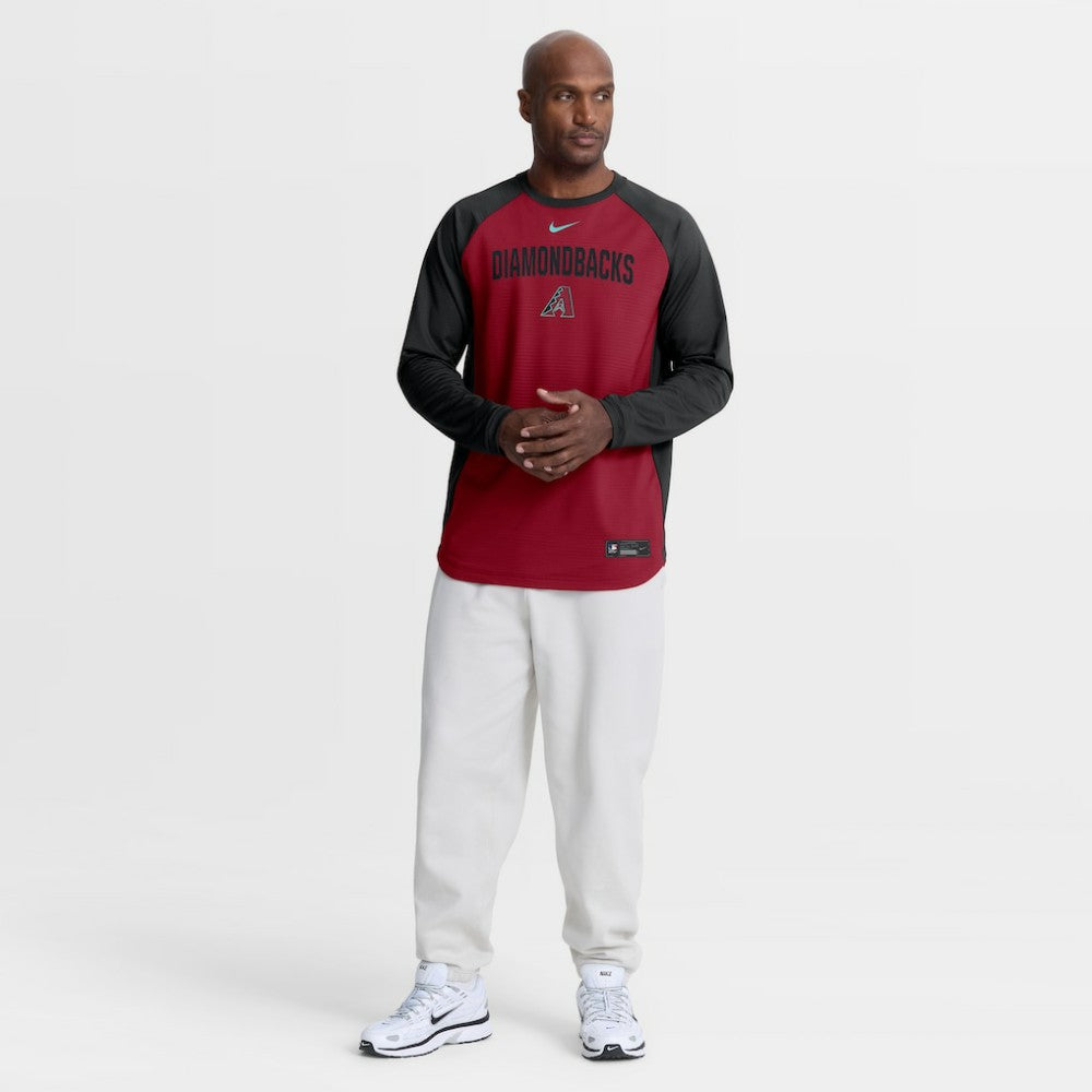 Arizona Diamondbacks Nike Authentic Collection Raglan Dri-FIT Sweatshirt | MLB On Sale