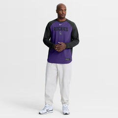 Colorado Rockies Nike Authentic Collection Raglan Dri-FIT Sweatshirt | MLB New