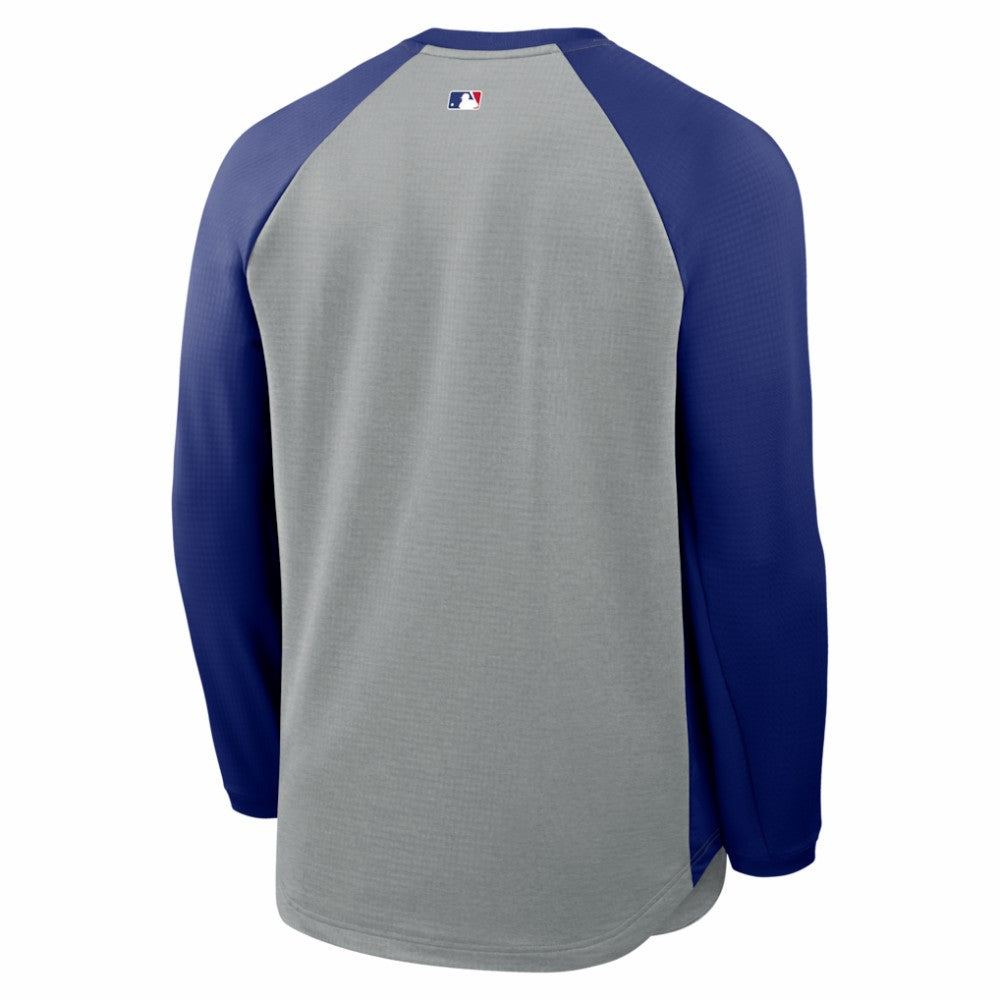 Los Angeles Dodgers Nike Authentic Collection Raglan Dri-FIT Sweatshirt | MLB Discount