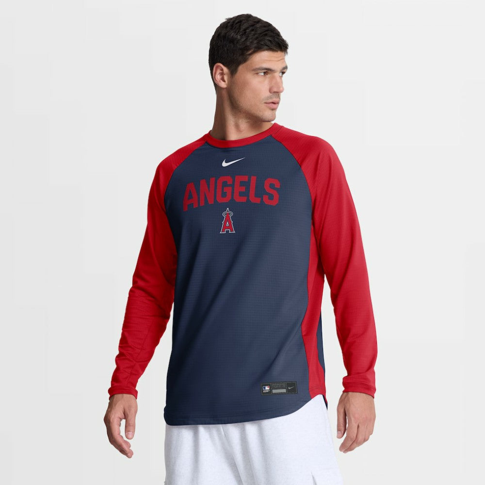 Los Angeles Angels Nike Authentic Collection Raglan Dri-FIT Sweatshirt | MLB Near me