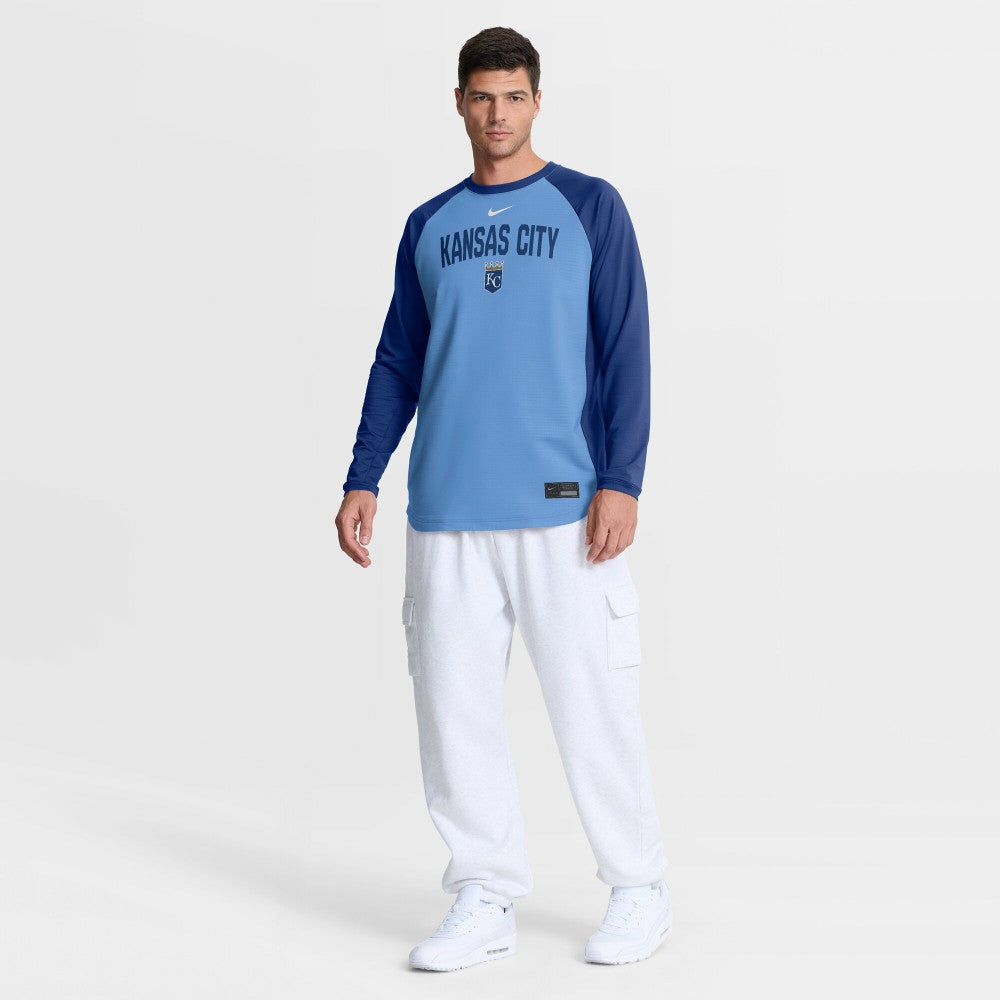 Kansas City Royals Nike Authentic Collection Raglan Dri-FIT Sweatshirt | MLB New