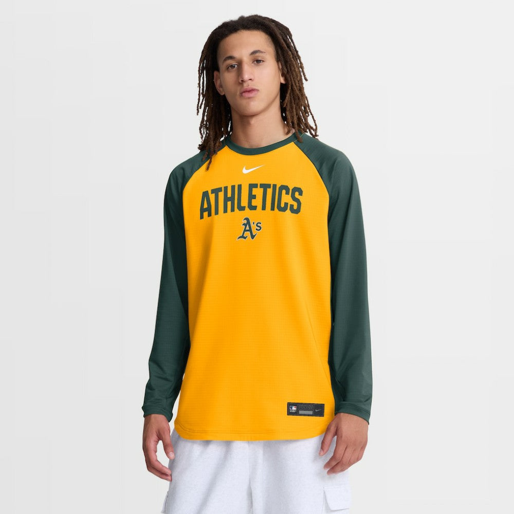 Athletics Nike Authentic Collection Raglan Dri-FIT Sweatshirt | MLB Outlet