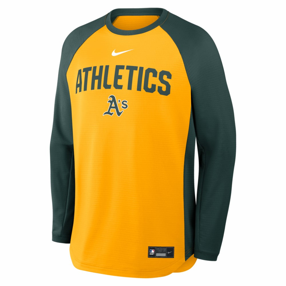 Athletics Nike Authentic Collection Raglan Dri-FIT Sweatshirt | MLB Outlet