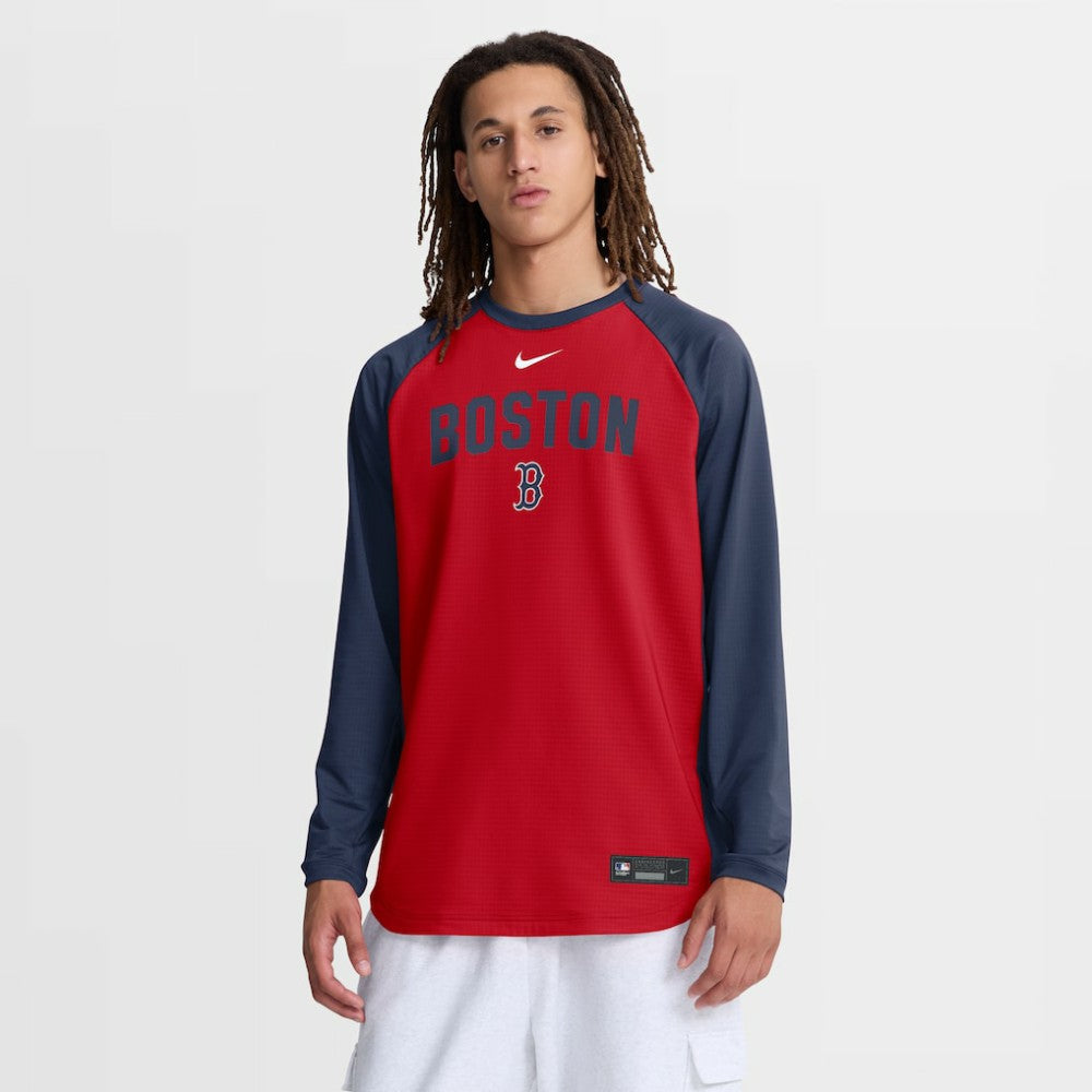 Boston Red Sox Nike Authentic Collection Raglan Dri-FIT Sweatshirt | MLB Discount
