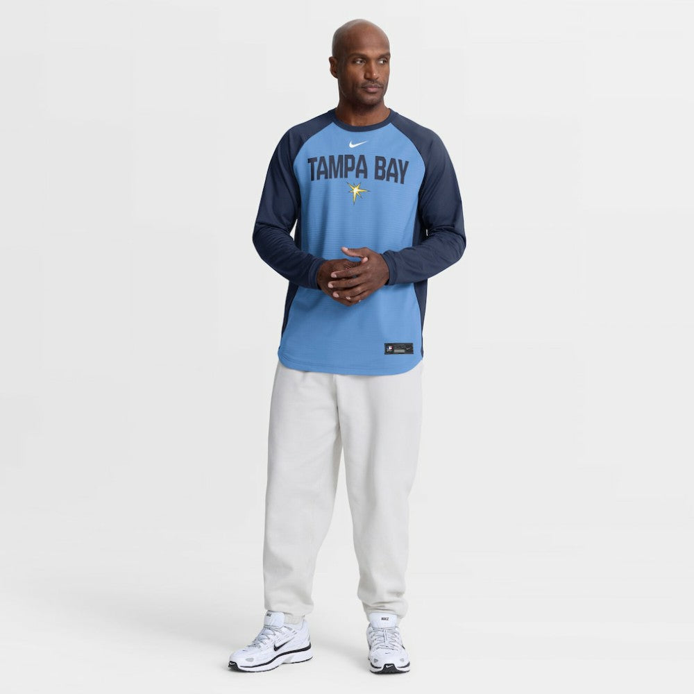 Tampa Bay Rays Nike Authentic Collection Raglan Dri-FIT Sweatshirt | MLB US