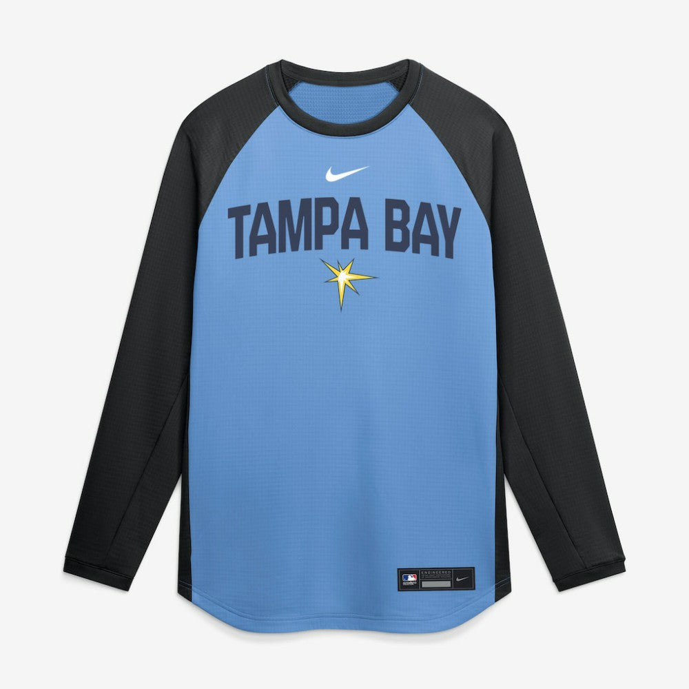 Tampa Bay Rays Nike Authentic Collection Raglan Dri-FIT Sweatshirt | MLB US