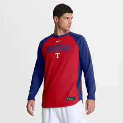 Texas Rangers Nike Authentic Collection Raglan Dri-FIT Sweatshirt | MLB Sale