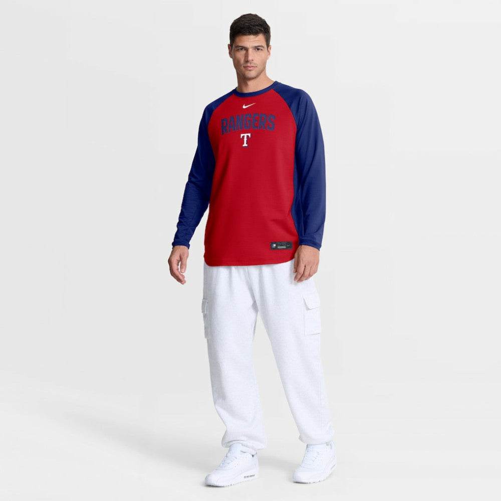Texas Rangers Nike Authentic Collection Raglan Dri-FIT Sweatshirt | MLB Sale