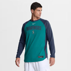 Seattle Mariners Nike Authentic Collection Raglan Dri-FIT Sweatshirt | MLB Outlet