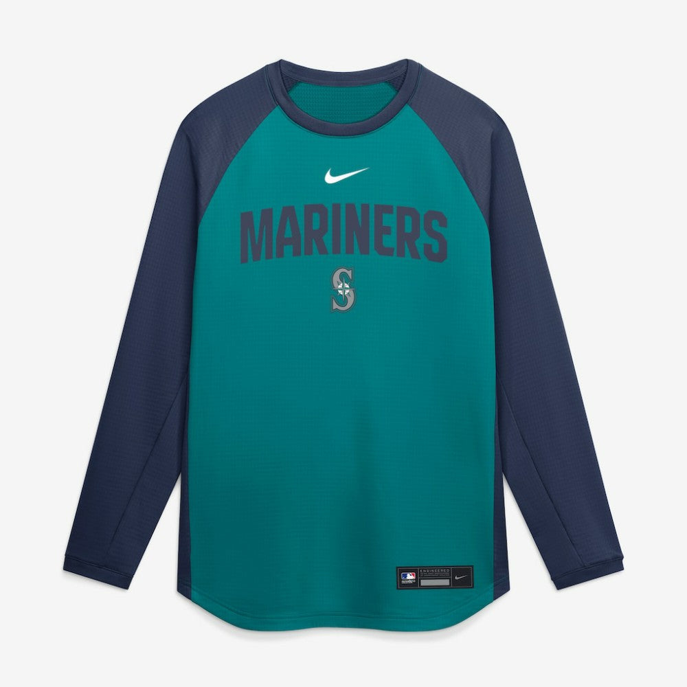 Seattle Mariners Nike Authentic Collection Raglan Dri-FIT Sweatshirt | MLB Outlet
