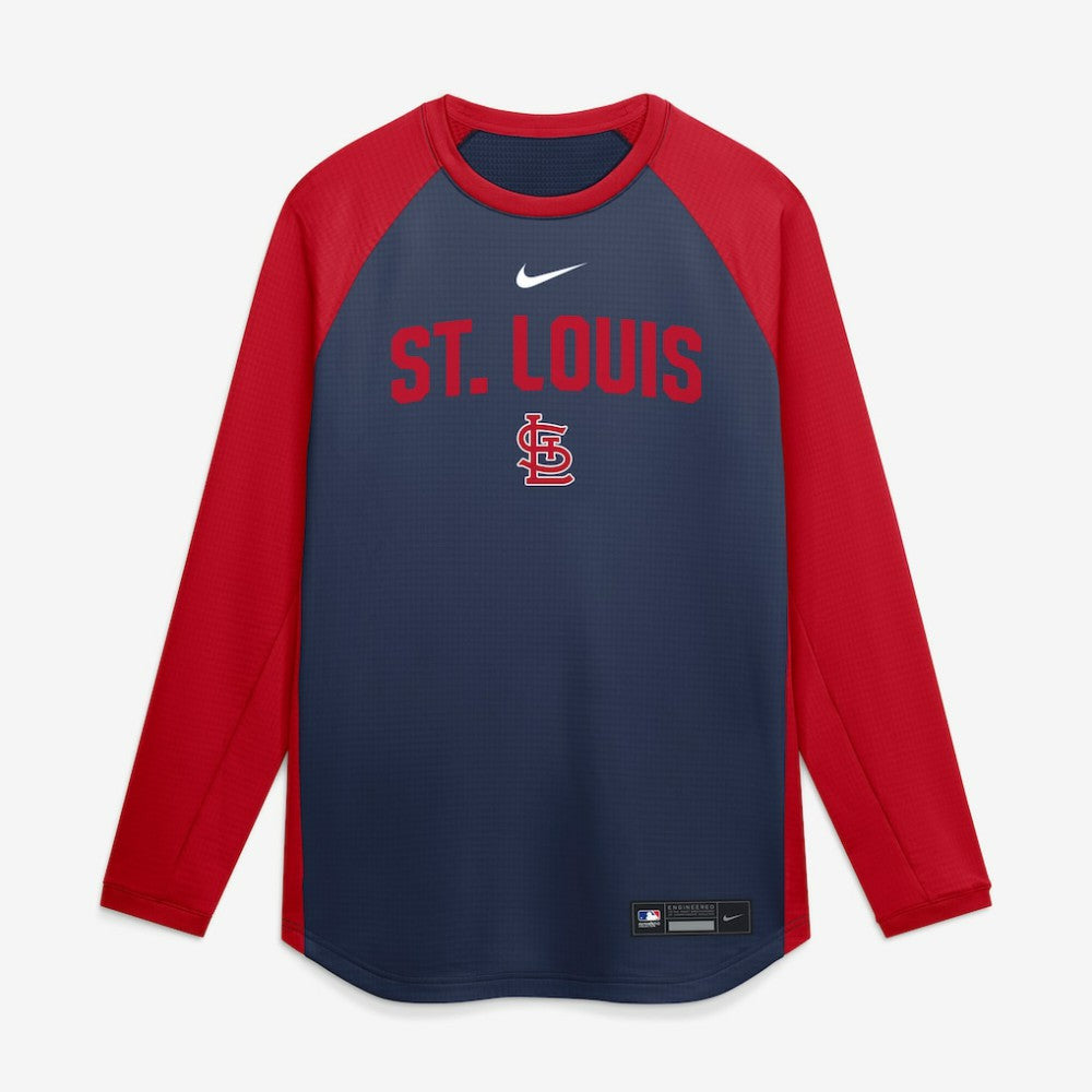 St. Louis Cardinals Nike Authentic Collection Raglan Dri-FIT Sweatshirt | MLB On Sale