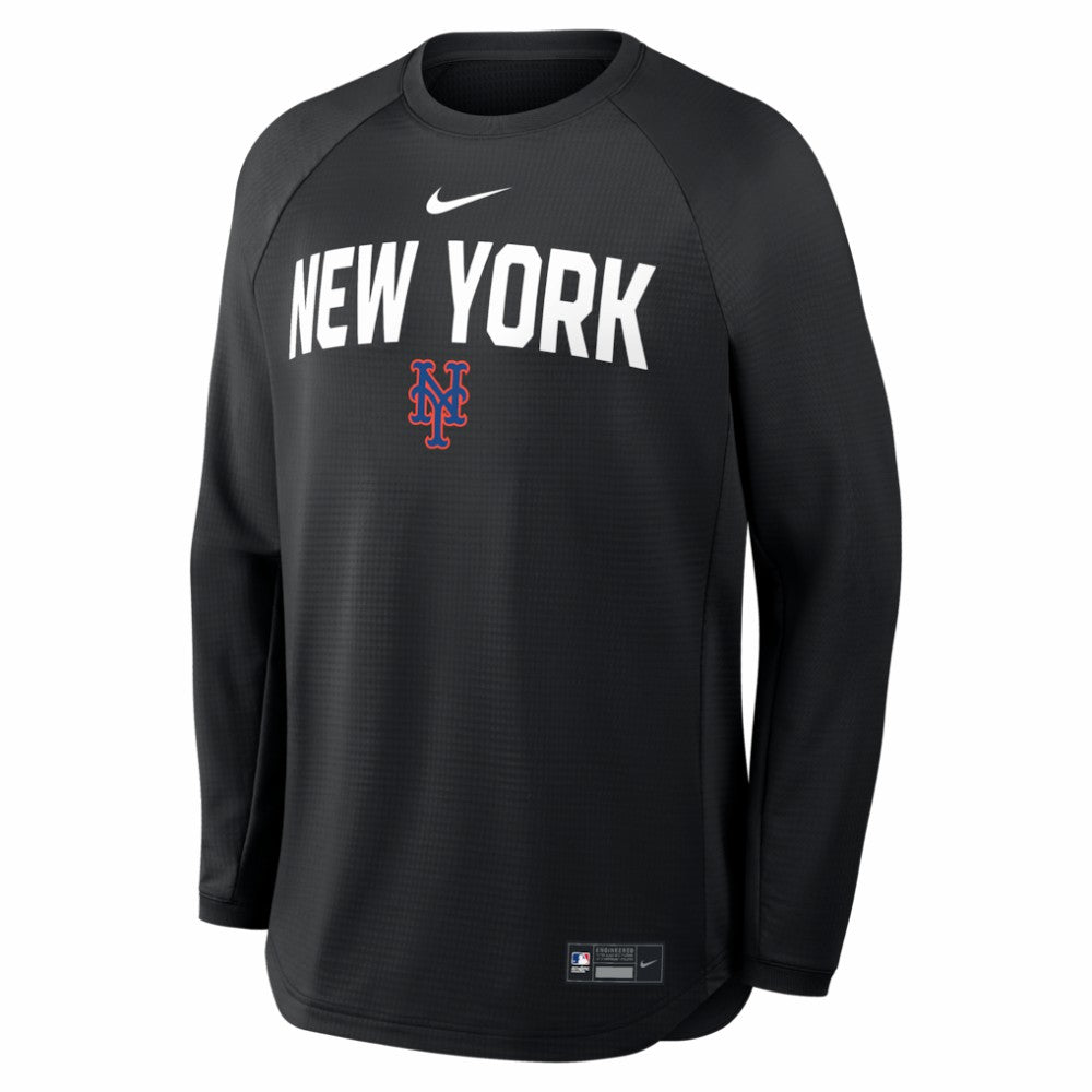 New York Mets Nike Authentic Collection Raglan Dri-FIT Sweatshirt | MLB Discount
