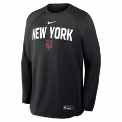 New York Mets Nike Authentic Collection Raglan Dri-FIT Sweatshirt | MLB Discount