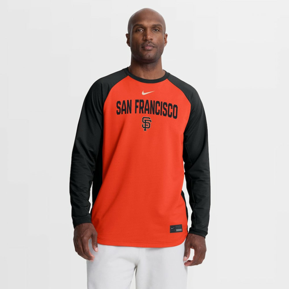 San Francisco Giants Nike Authentic Collection Raglan Dri-FIT Sweatshirt | MLB On Sale