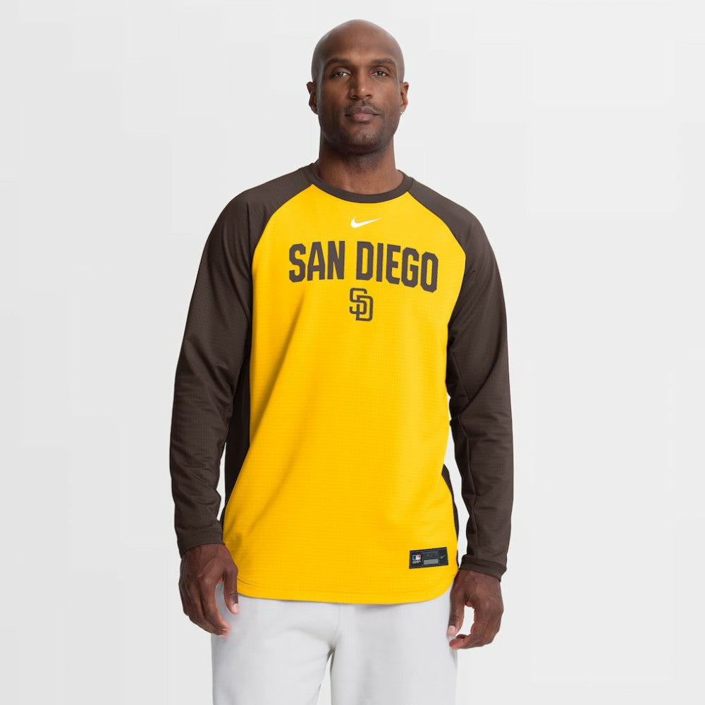 San Diego Padres Nike Authentic Collection Raglan Dri-FIT Sweatshirt | MLB Discount