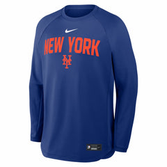 New York Mets Nike Authentic Collection Raglan Dri-FIT Sweatshirt | MLB Outlet