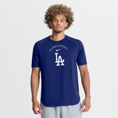 Los Angeles Dodgers Nike Authentic Collection Batting Practice Pre-Game Raglan Dri-FIT Top | MLB Outlet
