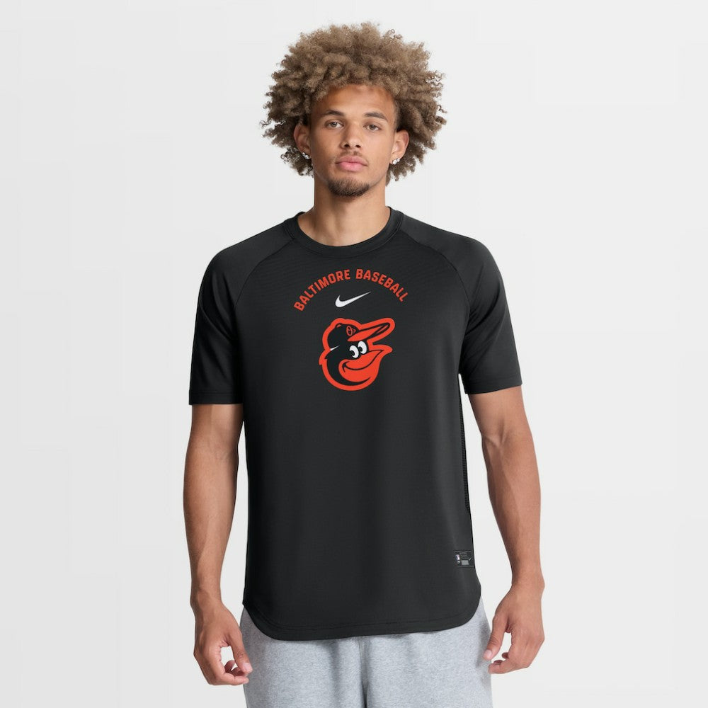 Baltimore Orioles Nike Authentic Collection Batting Practice Pre-Game Raglan Dri-FIT Top | MLB Outlet
