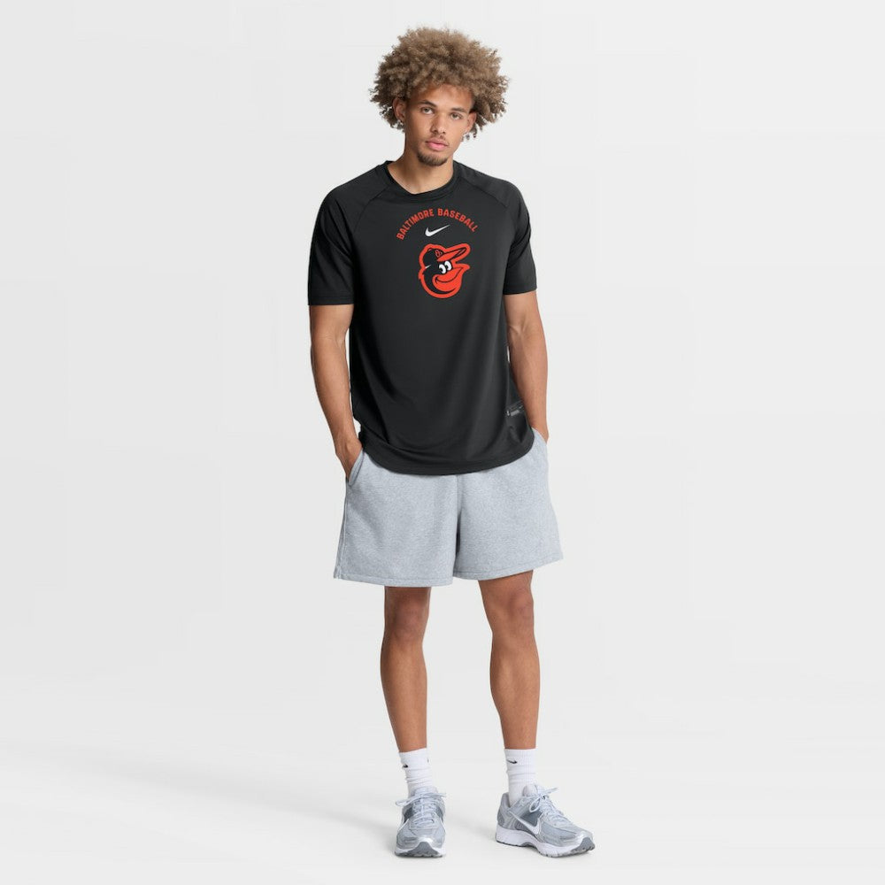 Baltimore Orioles Nike Authentic Collection Batting Practice Pre-Game Raglan Dri-FIT Top | MLB Outlet