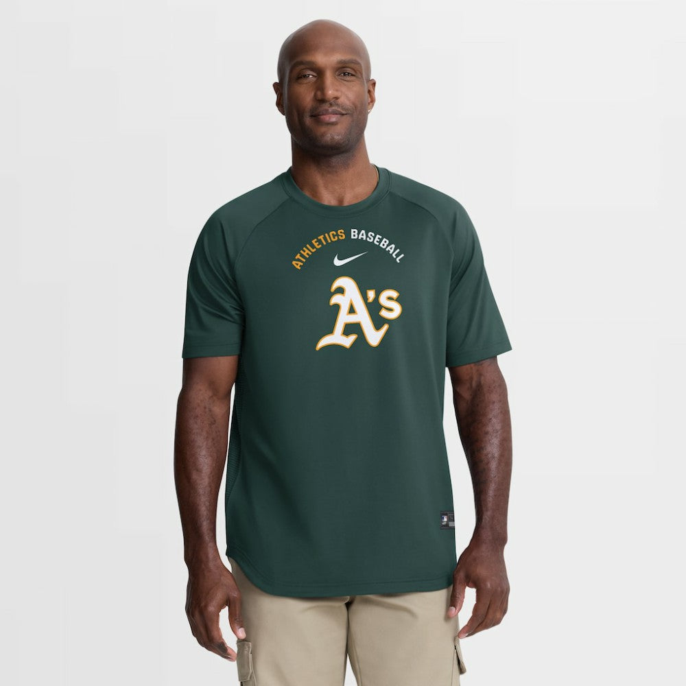 Athletics Nike Authentic Collection Batting Practice Pre-Game Raglan Dri-FIT Top | MLB Near me