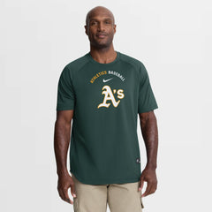 Athletics Nike Authentic Collection Batting Practice Pre-Game Raglan Dri-FIT Top | MLB Near me