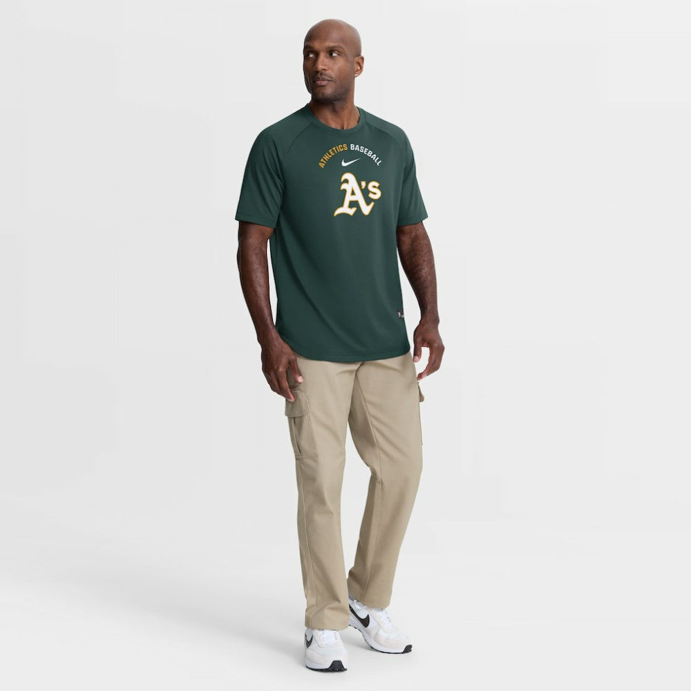 Athletics Nike Authentic Collection Batting Practice Pre-Game Raglan Dri-FIT Top | MLB Near me