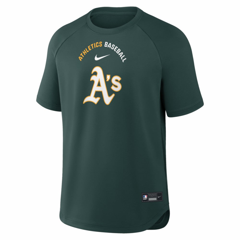 Athletics Nike Authentic Collection Batting Practice Pre-Game Raglan Dri-FIT Top | MLB Near me