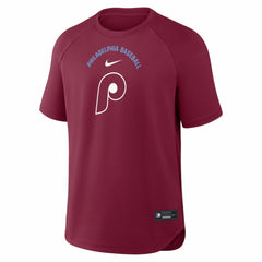 Philadelphia Phillies Nike Authentic Collection Batting Practice Pre-Game Raglan Dri-FIT Top | MLB New