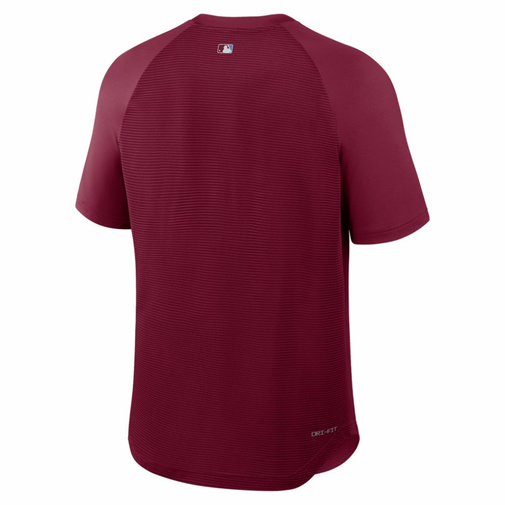 Philadelphia Phillies Nike Authentic Collection Batting Practice Pre-Game Raglan Dri-FIT Top | MLB New