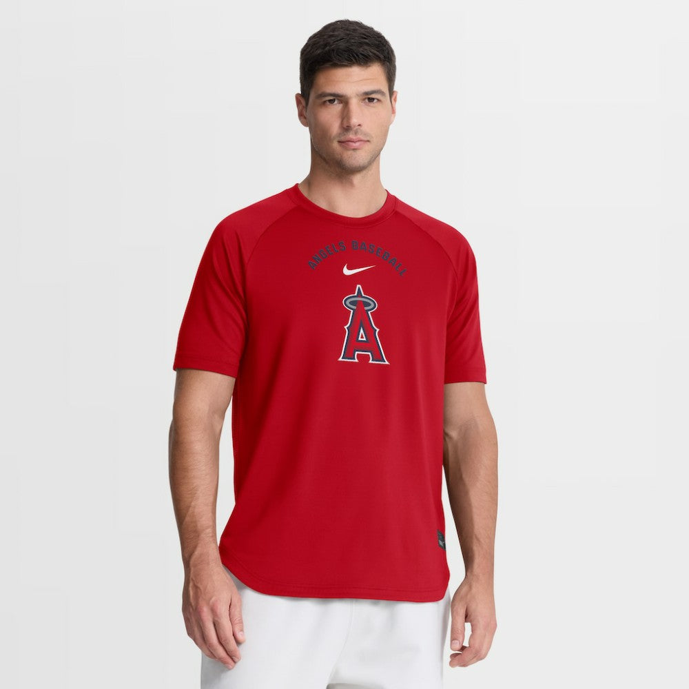Los Angeles Angels Nike Authentic Collection Batting Practice Pre-Game Raglan Dri-FIT Top | MLB US