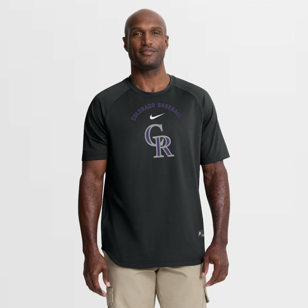 Colorado Rockies Nike Authentic Collection Batting Practice Pre-Game Raglan Dri-FIT Top | MLB Sale