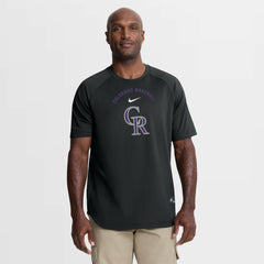 Colorado Rockies Nike Authentic Collection Batting Practice Pre-Game Raglan Dri-FIT Top | MLB Sale