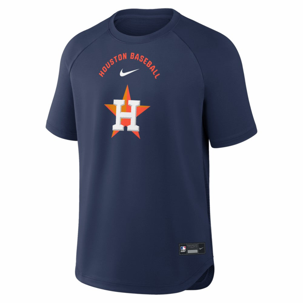 Houston Astros Nike Authentic Collection Batting Practice Pre-Game Raglan Dri-FIT Top | MLB New