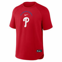 Philadelphia Phillies Nike Authentic Collection Batting Practice Pre-Game Raglan Dri-FIT Top | MLB US