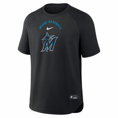 Miami Marlins Nike Authentic Collection Batting Practice Pre-Game Raglan Dri-FIT Top | MLB Online