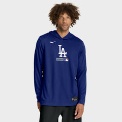 Los Angeles Dodgers Nike Authentic Collection Dri-FIT Long Sleeve Hooded T-Shirt | MLB For sale