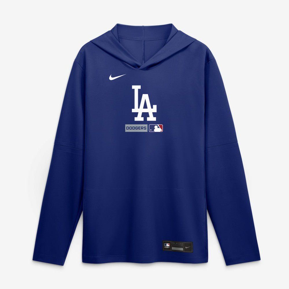 Los Angeles Dodgers Nike Authentic Collection Dri-FIT Long Sleeve Hooded T-Shirt | MLB For sale