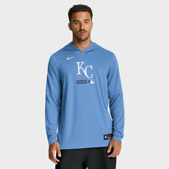 Kansas City Royals Nike Authentic Collection Dri-FIT Long Sleeve Hooded T-Shirt | MLB Discount