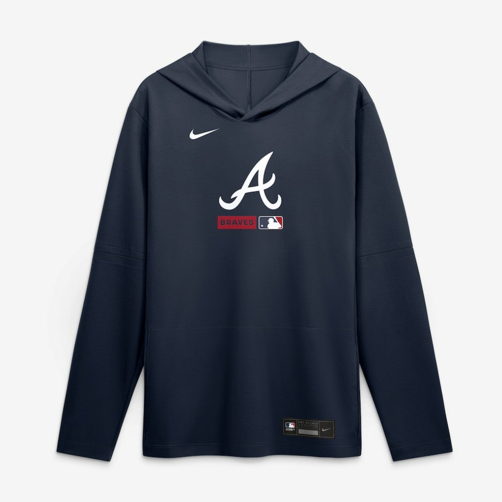 Atlanta Braves Nike Authentic Collection Dri-FIT Long Sleeve Hooded T-Shirt | MLB For sale
