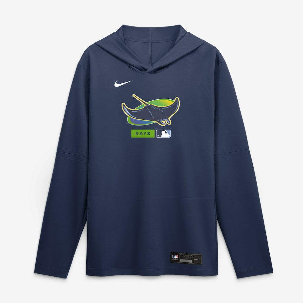 Tampa Bay Rays Nike Authentic Collection Dri-FIT Long Sleeve Hooded T-Shirt | MLB Discount