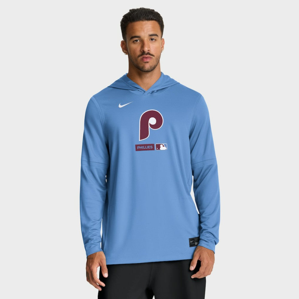 Philadelphia Phillies Nike Authentic Collection Dri-FIT Long Sleeve Hooded T-Shirt | MLB For sale