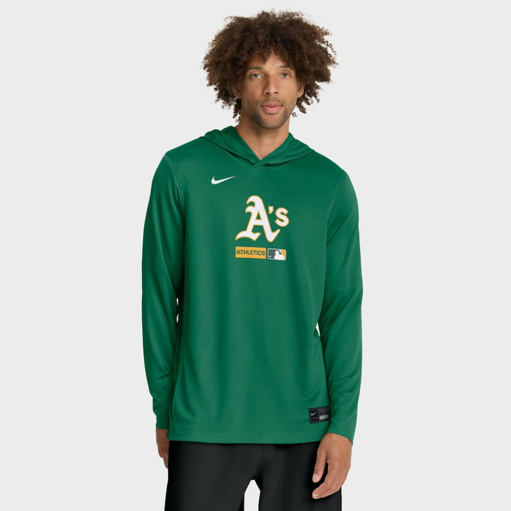 Athletics Nike Authentic Collection Dri-FIT Long Sleeve Hooded T-Shirt | MLB For sale