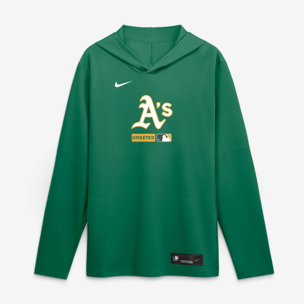 Athletics Nike Authentic Collection Dri-FIT Long Sleeve Hooded T-Shirt | MLB For sale