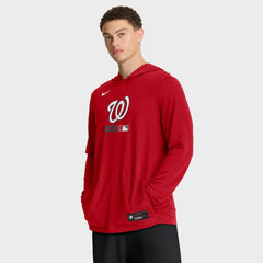 Washington Nationals Nike Authentic Collection Dri-FIT Long Sleeve Hooded T-Shirt | MLB On Sale