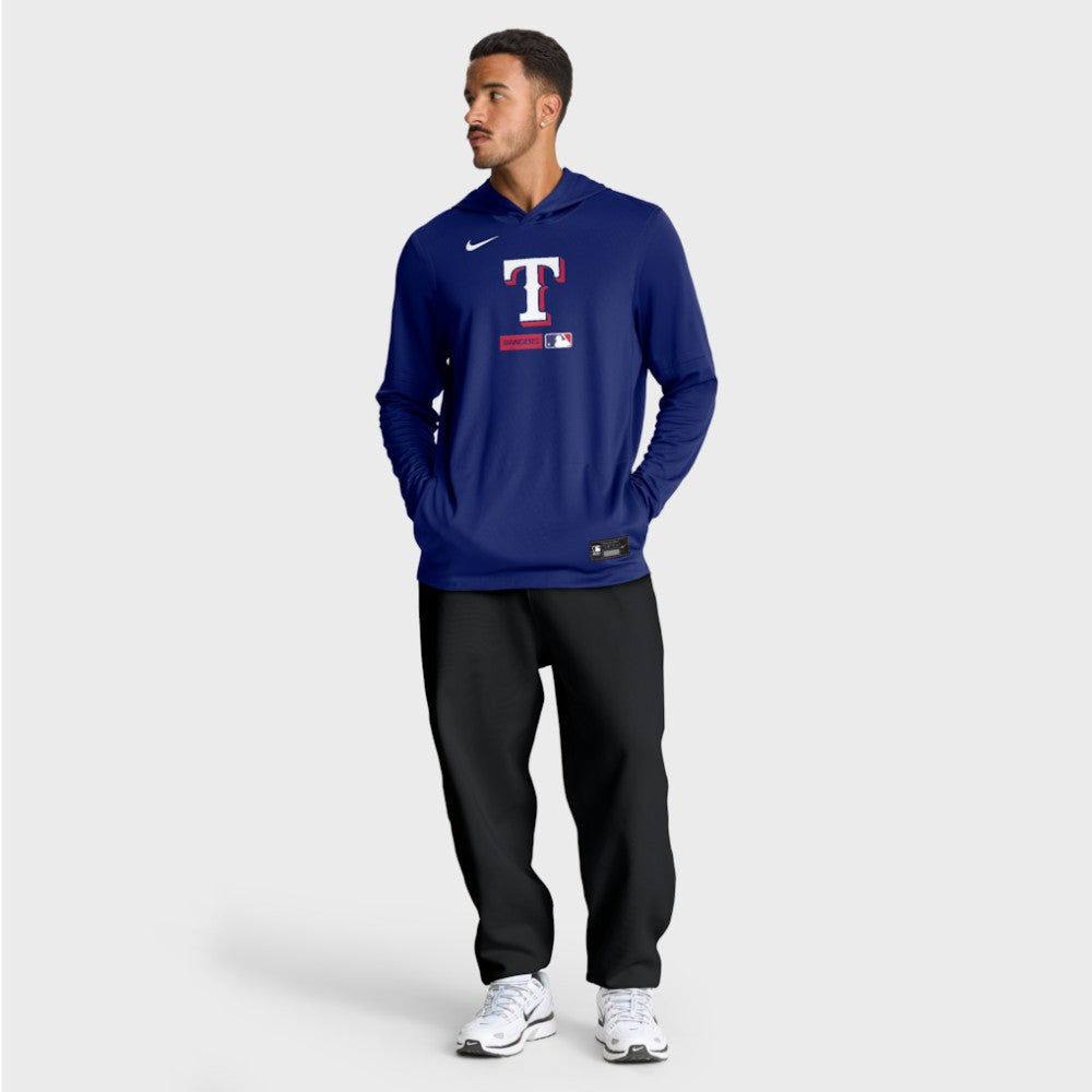 Texas Rangers Nike Authentic Collection Dri-FIT Long Sleeve Hooded T-Shirt | MLB Shop