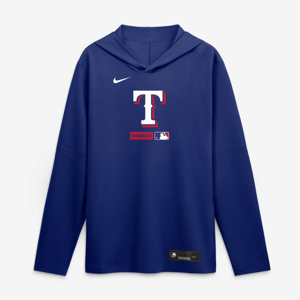 Texas Rangers Nike Authentic Collection Dri-FIT Long Sleeve Hooded T-Shirt | MLB Shop