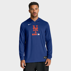 New York Mets Nike Authentic Collection Dri-FIT Long Sleeve Hooded T-Shirt | MLB Outlet