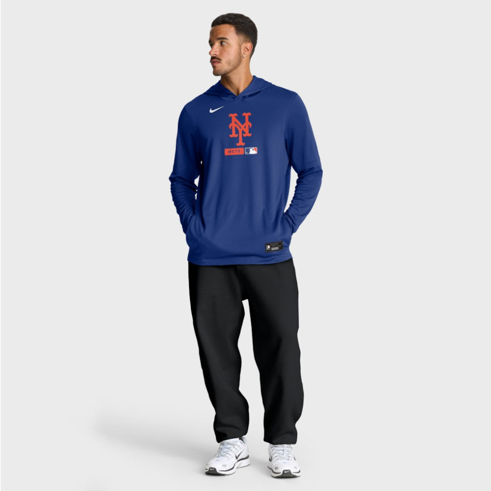 New York Mets Nike Authentic Collection Dri-FIT Long Sleeve Hooded T-Shirt | MLB Outlet