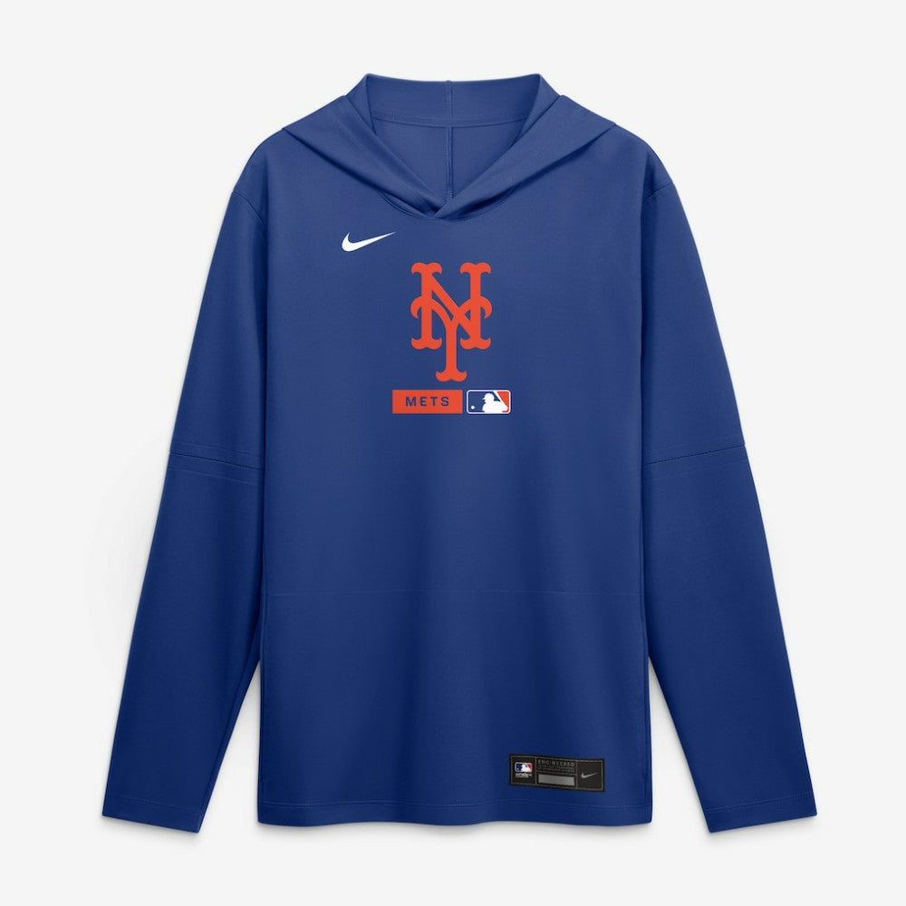 New York Mets Nike Authentic Collection Dri-FIT Long Sleeve Hooded T-Shirt | MLB Outlet