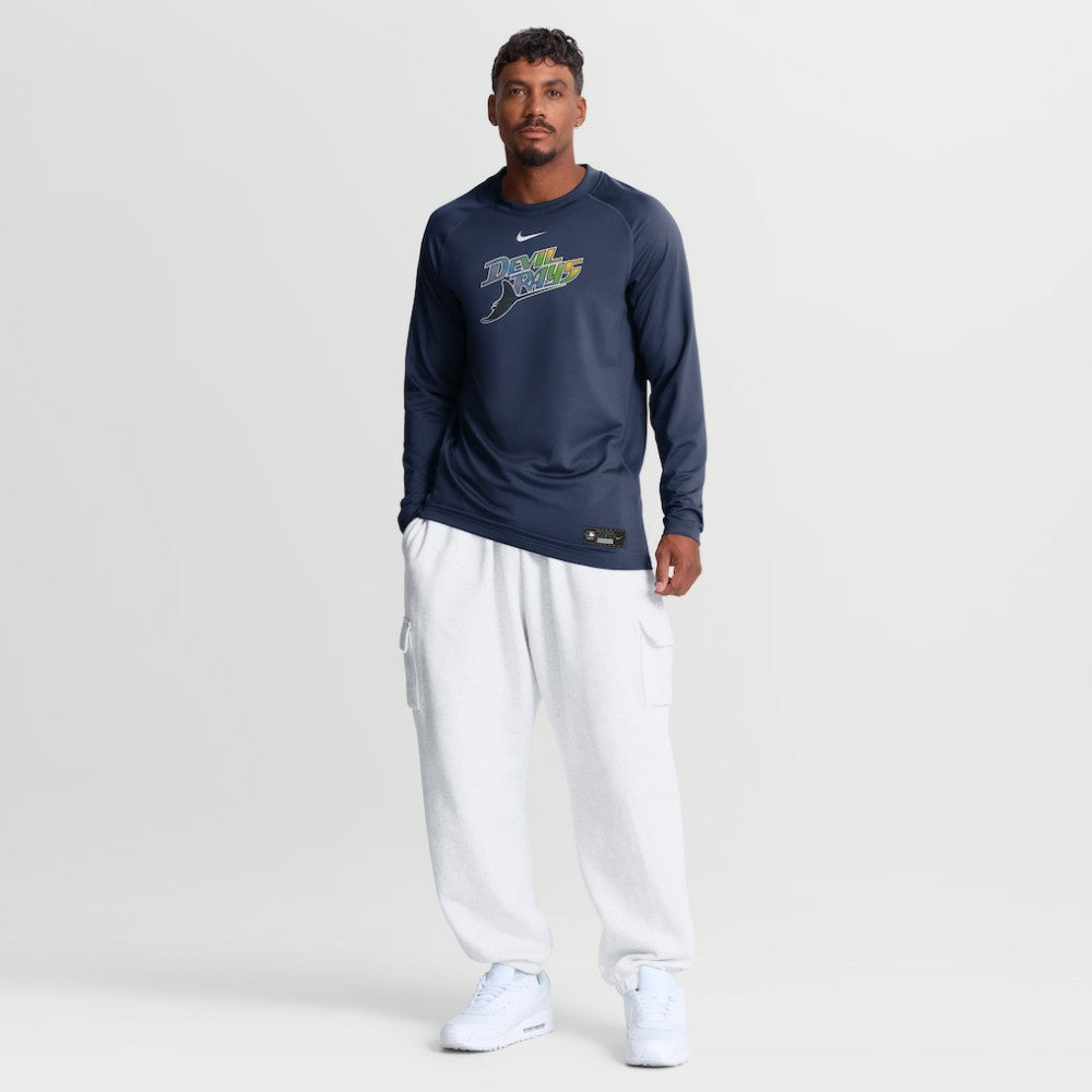 Tampa Bay Rays Nike Authentic Collection Game Time Raglan Long Sleeve T-Shirt | MLB Discount